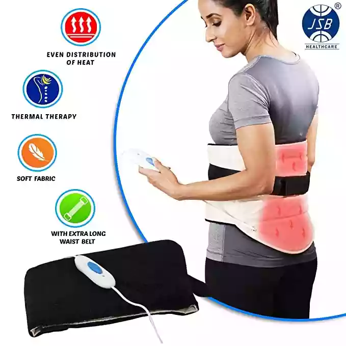 JSB Electric Orthopedic Heating Pad for Lumbar Back Pain Relief